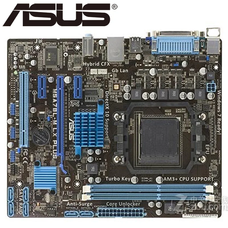 Настольная Материнская плата Asus M5A78L M LX PLUS 760G 780L разъем AM3 + DDR3 16G Micro ATX UEFI BIOS