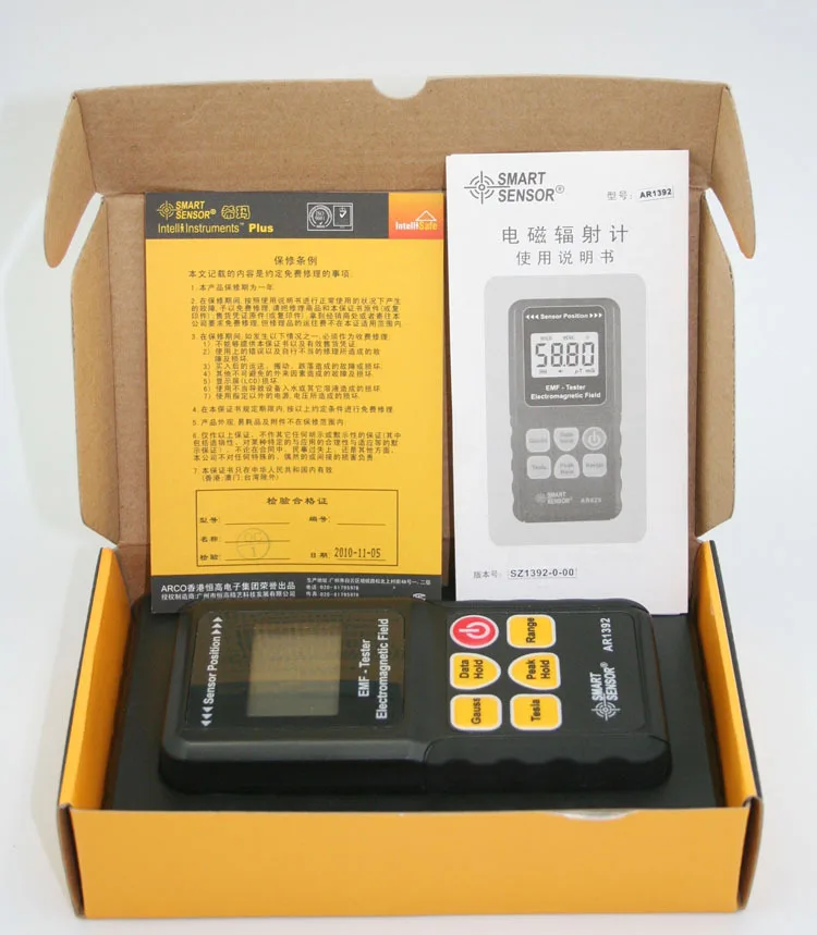 AR1392 EMF детектор измеритель электромагнитного поля излучения Milligauss 0 ~ 2000 мг 200uT