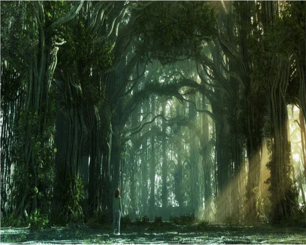 Обои на заказ обои для дома декорации 3D деревья пейзаж фреска гостиная спальня ТВ