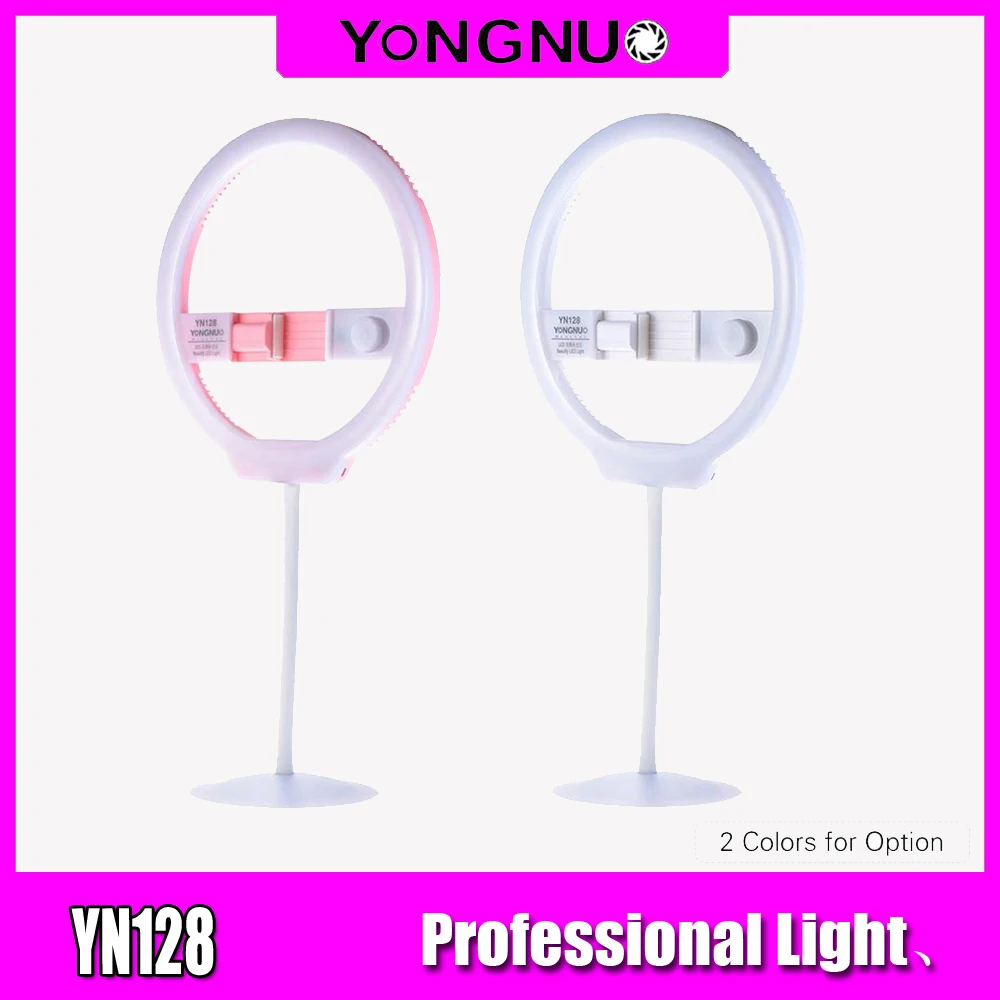 YONGNUO YN128 селфи кольцевой светильник для камеры фотостудии телефона 128