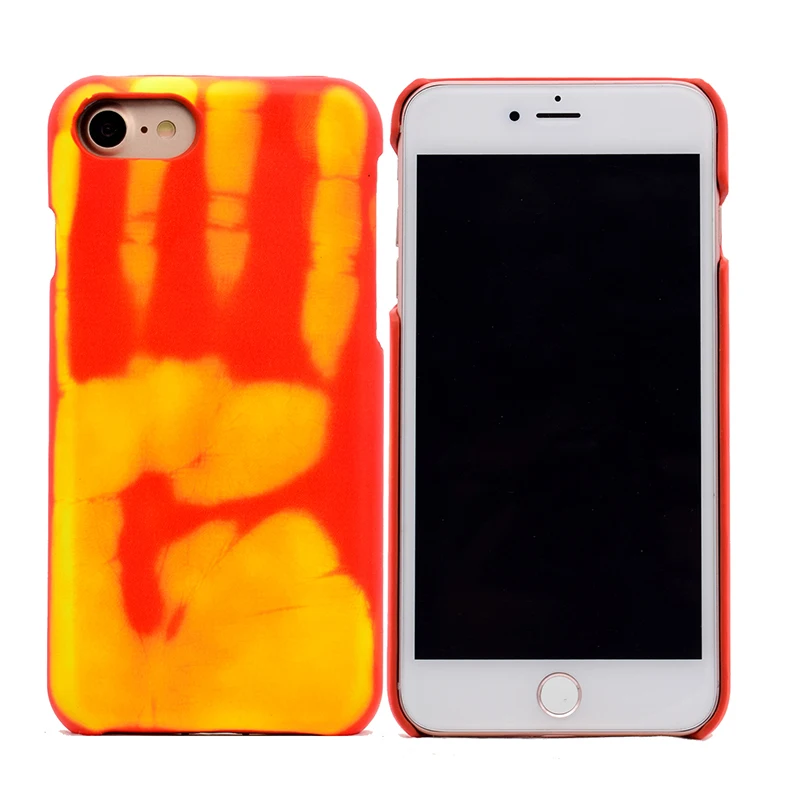 Чехол с термосенсором Haissky для iPhone X XS Max 8 7 Plus термочувствительный Жесткий XR 6 6s 5 5S
