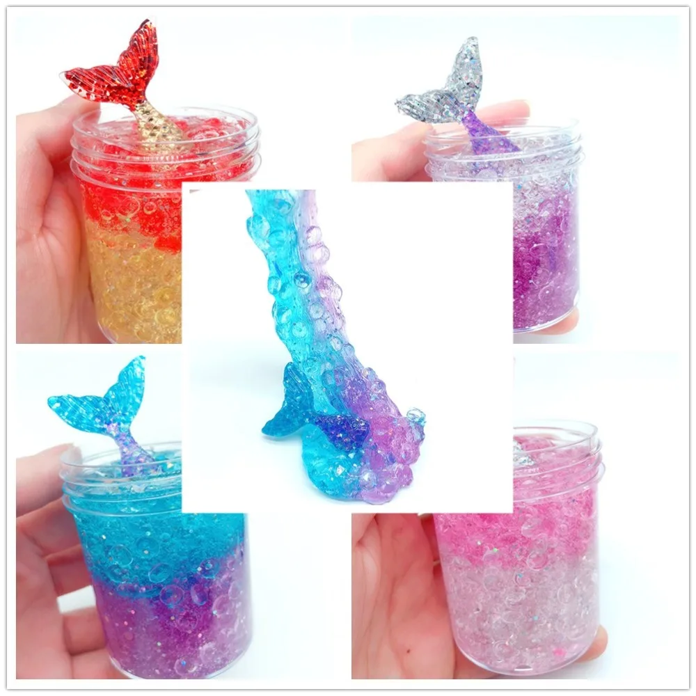 Хрустальный Красочный мягкий пушистый слайм Ароматизированная игрушка для