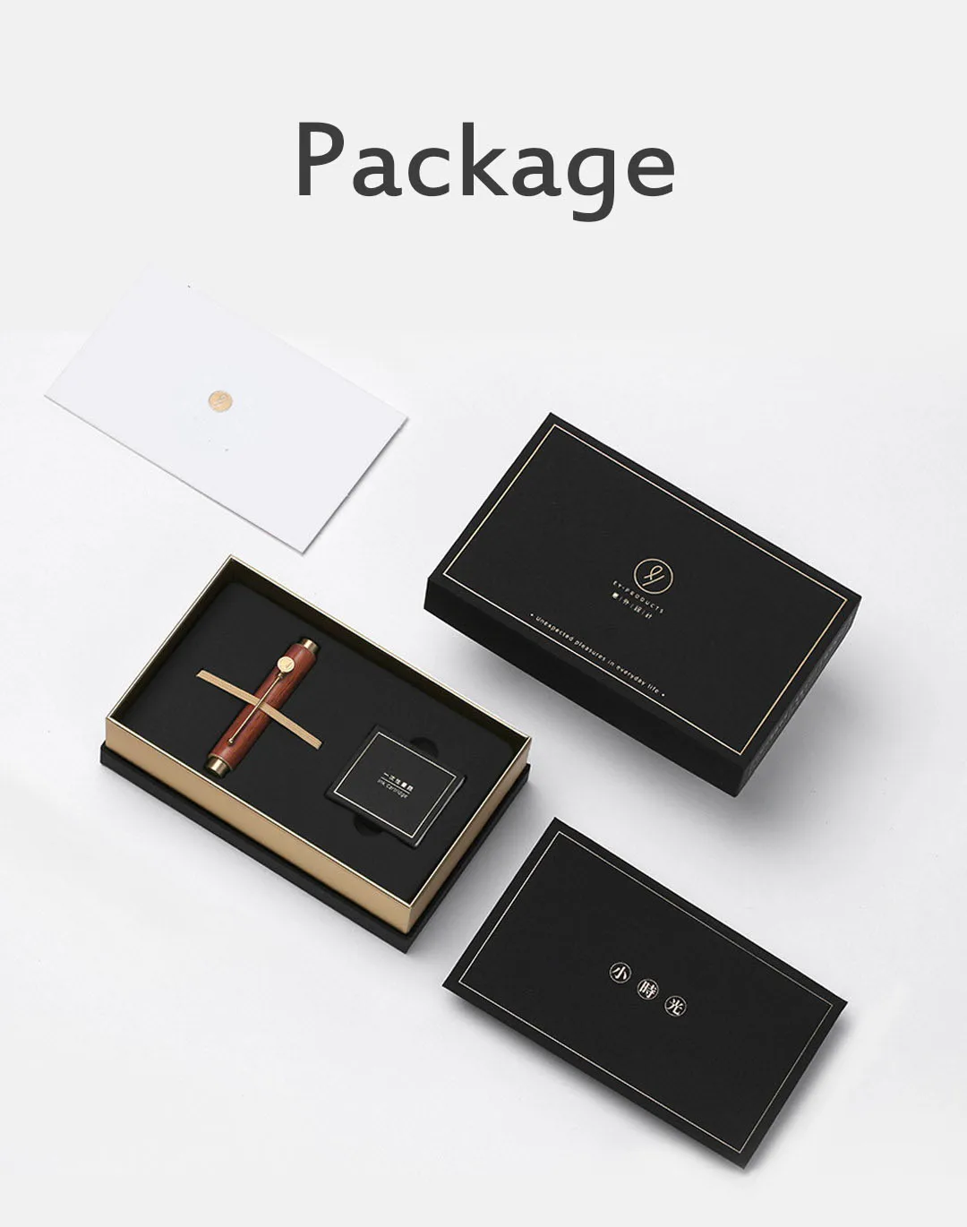 Xiaomi Mijia Youpin дизайн час свет портативная ручка Подарочная коробка Гладкий пишущий F наконечник 0,6 мм Высококачественная деревянная письменная ручка