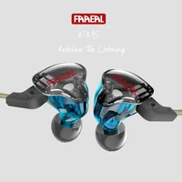 newest faaeal fms badd hybrid earphone detachable cable in ear audio monitors noise isolating hifi music sports earphone