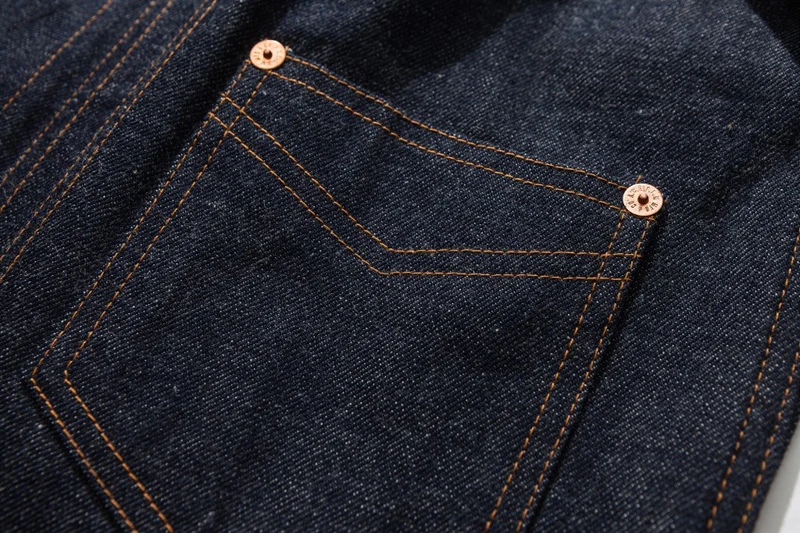 Винтажная 1950s Западная 15oz джинсовая куртка зимняя мужская джинсовая куртка приталенная нестираемая