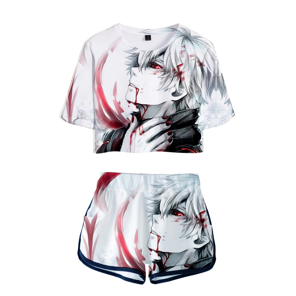Frdun Tommy 3D Tokyo Ghoul 2018 новые модные сексуальные комплекты из двух предметов Мягкая