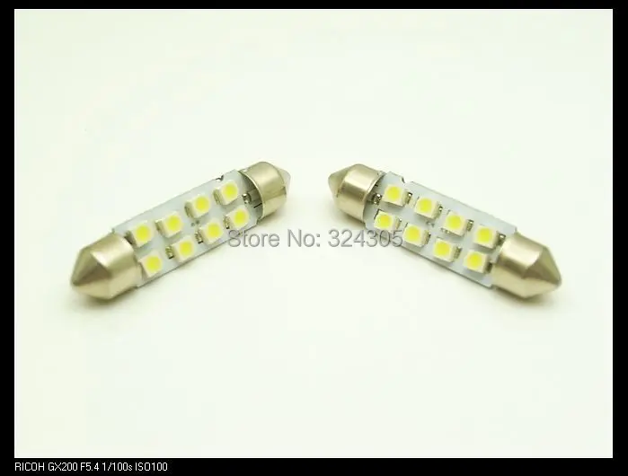 500X41 мм 1210 8 LED Автомобильный интерьер 3528 SMD свет белый Festoon номерной знак лампа