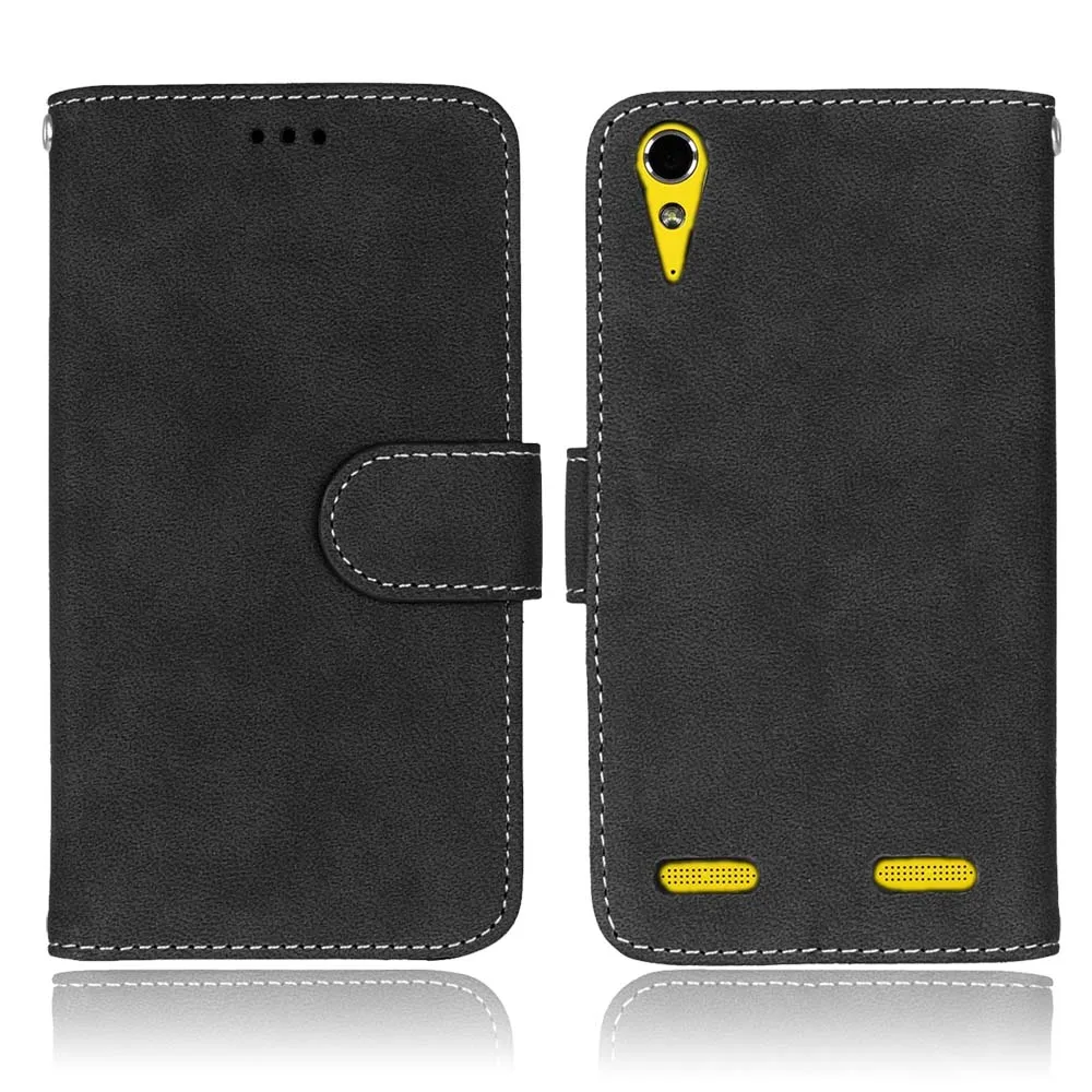 Black Флип-чехол для lenovo A6010 Plus и A6000 и для lenovo Lemon K3 K30-T, кожный чехол " K 3 A 6000 6010 чехол для lenovo, чехол для телефона - Цвет: Black