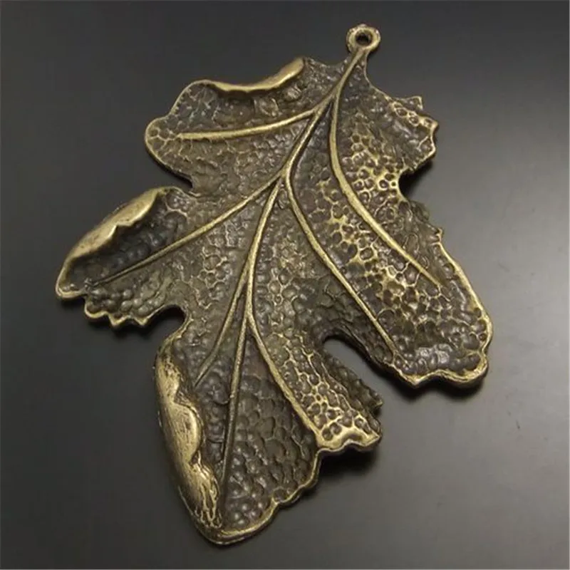 Wholesale 4pcs/pack antique bronze jewelry leaf Necklace charms Bracelet pendants Vintage Crafts Handmade Man Gifts 02380|pendant lighting for dining