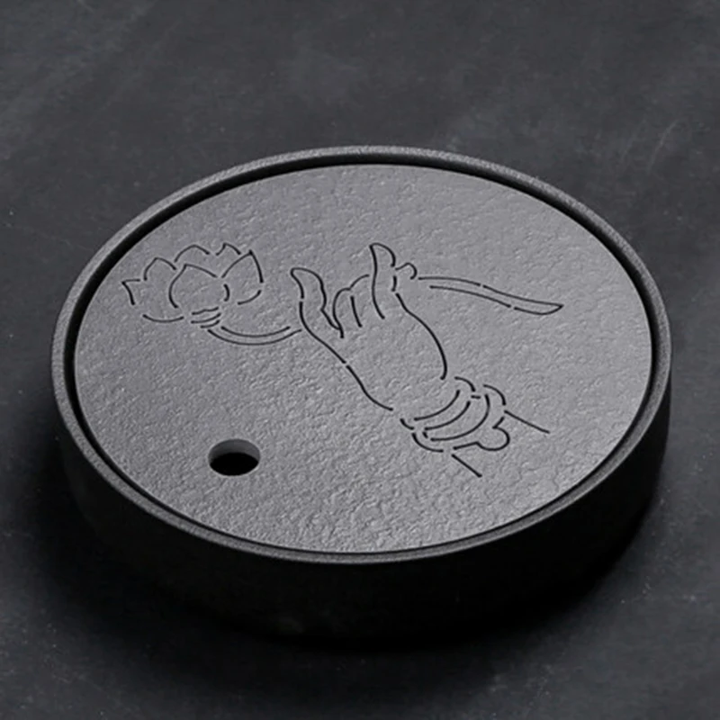 PINNY керамический поднос для чая в японском стиле с черным камнем 25 5*5 5 см чайная