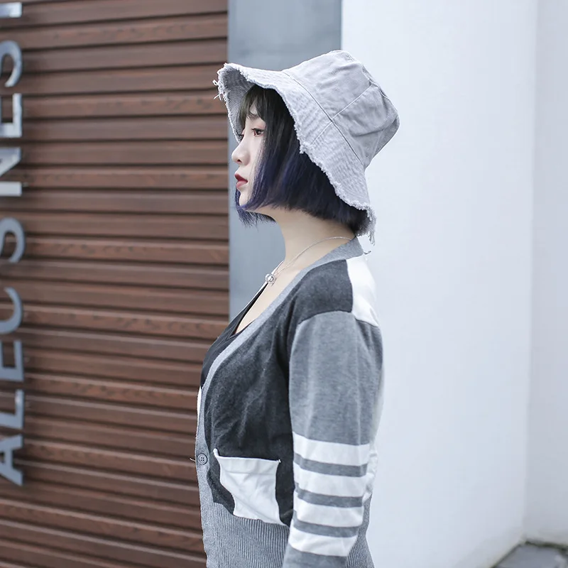 Женская разноцветная шляпа ZLD Повседневная модная черная в рыбацком стиле |