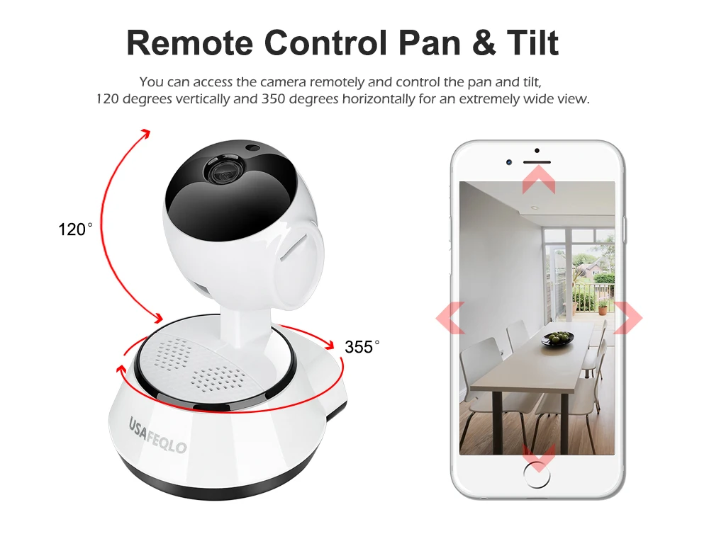 720P IP камера Wi Fi беспроводная домашняя охранная наблюдения wifi ip дневное/ночное