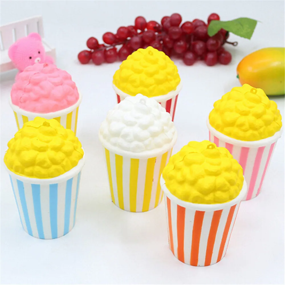 Милый кавайный мягкий кулон мини пончик/Клубничный торт/мороженое/попкорн