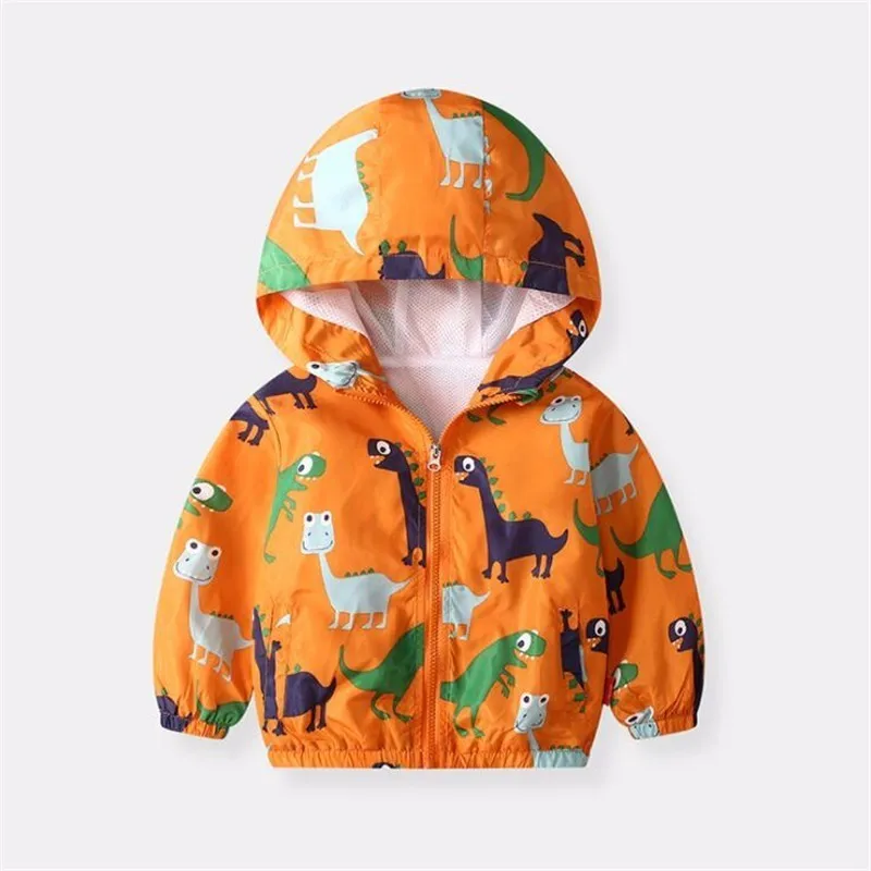 Ali1164L LILIGIRL/куртка на каждый день для маленьких мальчиков, пальто Новинка года, детская одежда для девочек, ветровка с капюшоном и рисунком динозавра, куртка для девочек - Цвет: Ali1164L