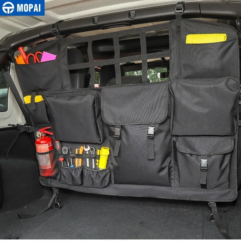 MOAPAI укладка для Wrangler JK JL автомобильная сумка для хранения заднего сиденья багажника для Jeep Wrangler JK JL 2007- автомобильные аксессуары