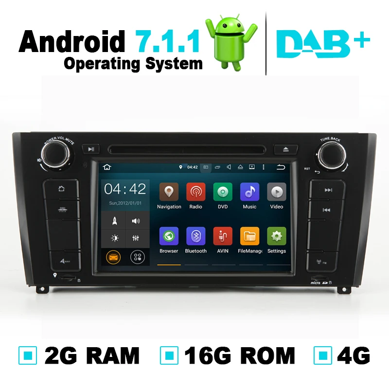 2G RAM Android 7 1 автомобильный DVD плеер авторадио GPS навигационная система медиа стерео