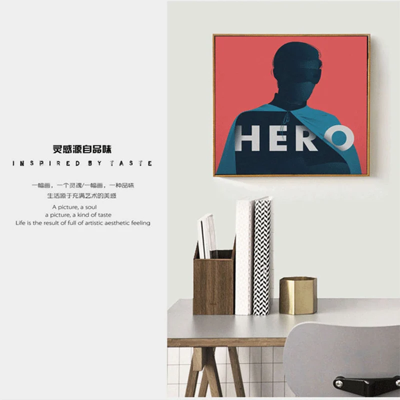 HAOCHU Nordic abstract figure decoration couple male and female heroes modern simple bedroom sofa wall pictures for living room | Дом и сад