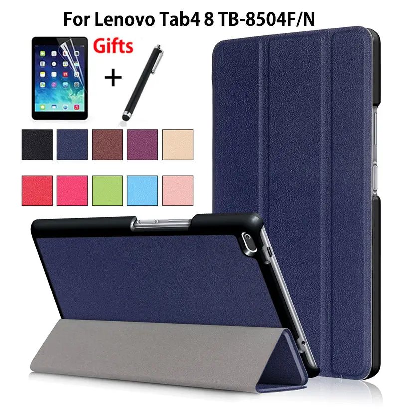 Ультратонкий чехол для Lenovo Tab4 8 ТБ 8504X TB 8504F &quotSmart Cover Funda Tablet PU складной подставка +