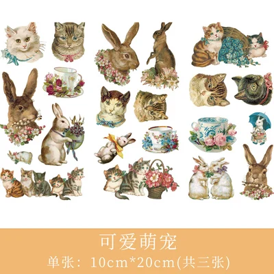 ke ai meng chong 3 шт Девушки мультфильм цветы листья-наклейки DIY Дневник Декор стикер s Наклейка для скрапбукинга Kawaii Канцелярские пули журнал поставок - Цвет: ke ai meng chong