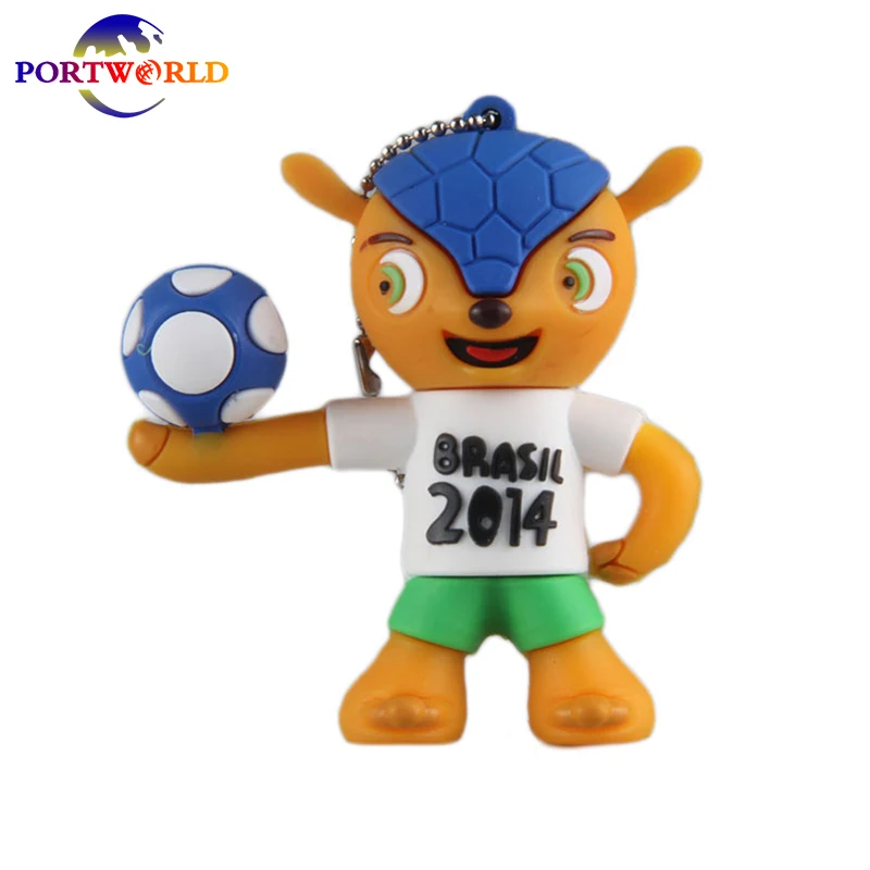 Portworld USB Flash Drive 8 ГБ Кубок мира Олимпийский Талисман Творческой 2.0 силикона