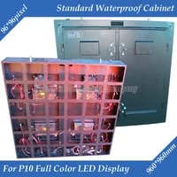 960mm x 960mm outdoor p10 full color led display empty standard waterproof cabinet