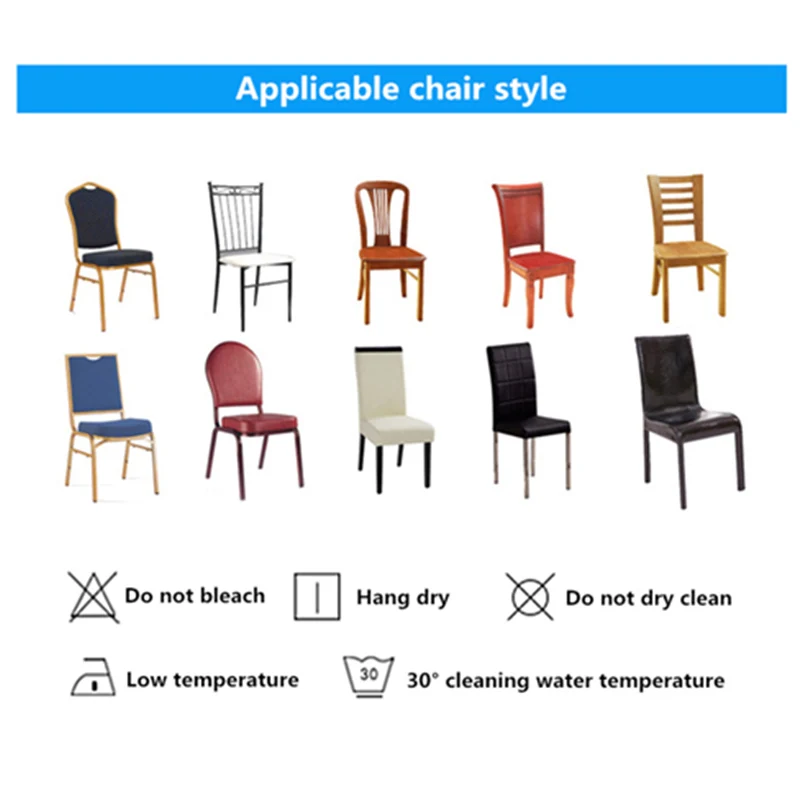 Pattern Print Elastic Detachable Chair Cover Kitchen Table Set Modern Sofa Wedding Restaurant Hotel Anti-dirty | Дом и сад