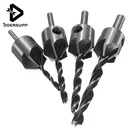 Лучшая цена, 4 шт.компл., HSS 5 Флейта, Зенковка, набор сверл, 3 мм-6 мм, Высокоскоростная сталь, фаска, развертка, деревообрабатывающие электроинструменты