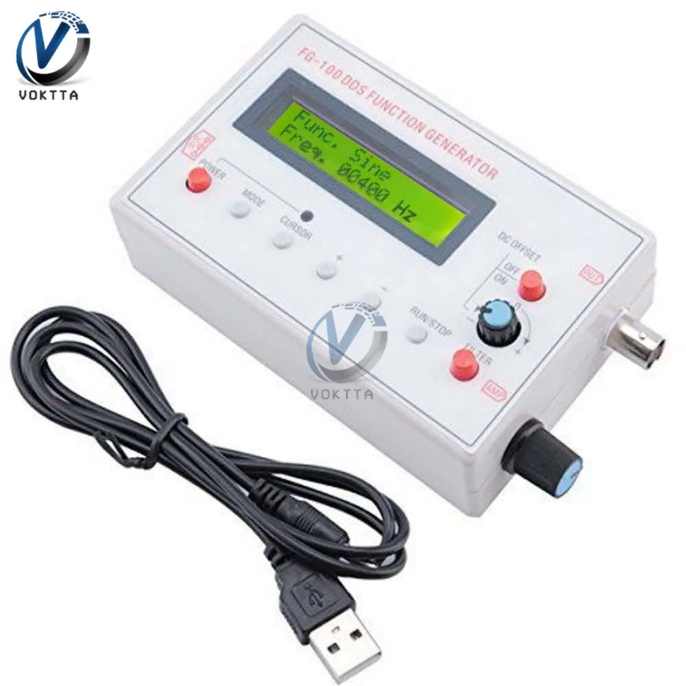 

Генератор сигналов с функцией DDS, 1 Гц-500 кГц, ЖК-дисплей, стандартный генератор частоты импульса