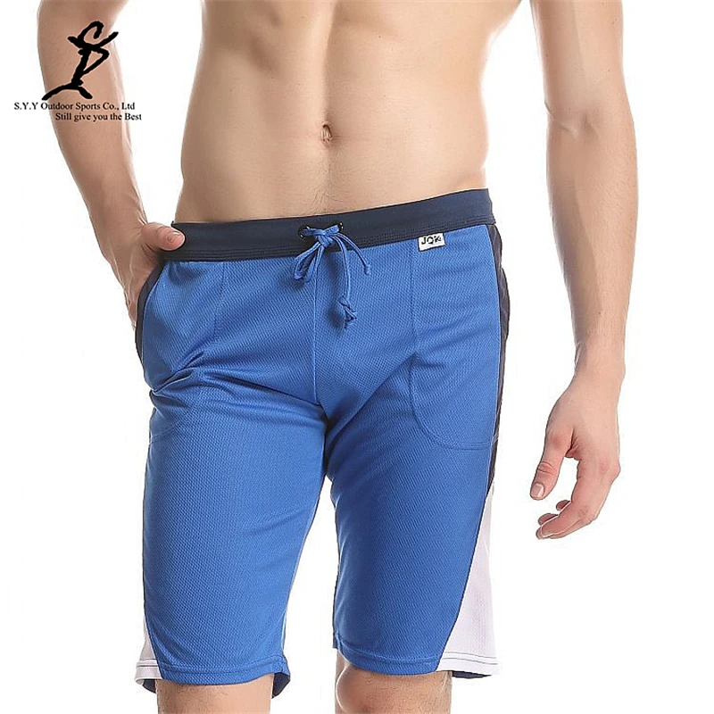 Для мужчин тренажерный зал Фитнес Цвет лоскутное шорты для бега тренировки