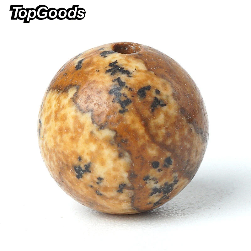 TopGoods бусины из натурального драгоценного камня камень с рисунком кварцевые