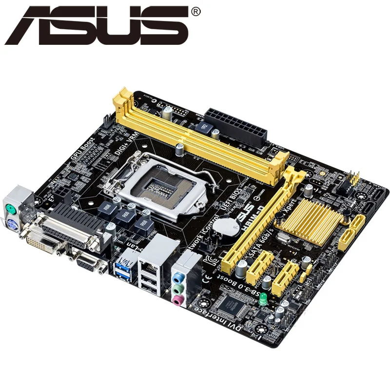 Asus H81M D настольная материнская плата H81 Socket LGA 1150 i3 i5 i7 DDR3 16G Micro ATX UEFI BIOS оригинальная