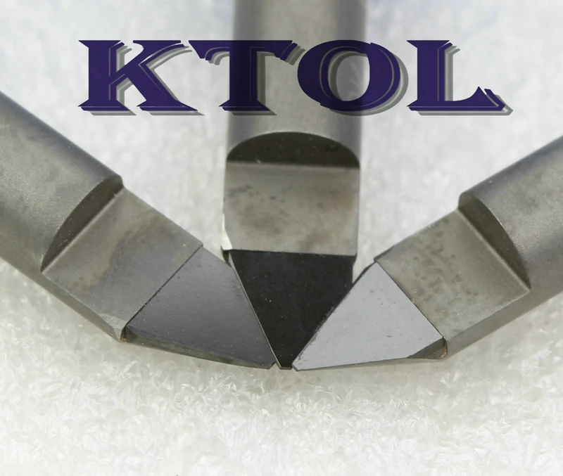 60 градусов 0 4 мм V Bit Router PCD алмазный резак фрезерный станок Инструменты 3D CNC