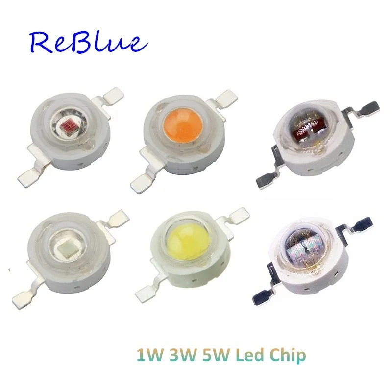 ReBlue Led чип 3 Вт 5 диод высокой мощности DIY с PCB линза радиатора UV 365nm IR 850nm белый