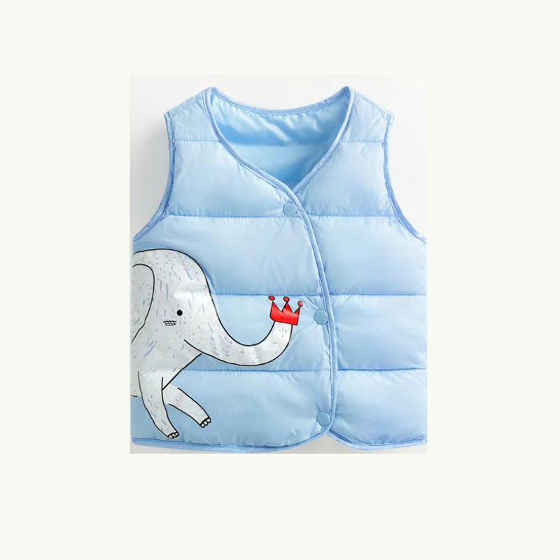 BibiCola/Осенний жилет для девочек и мальчиков зимняя теплая детская верхняя одежда