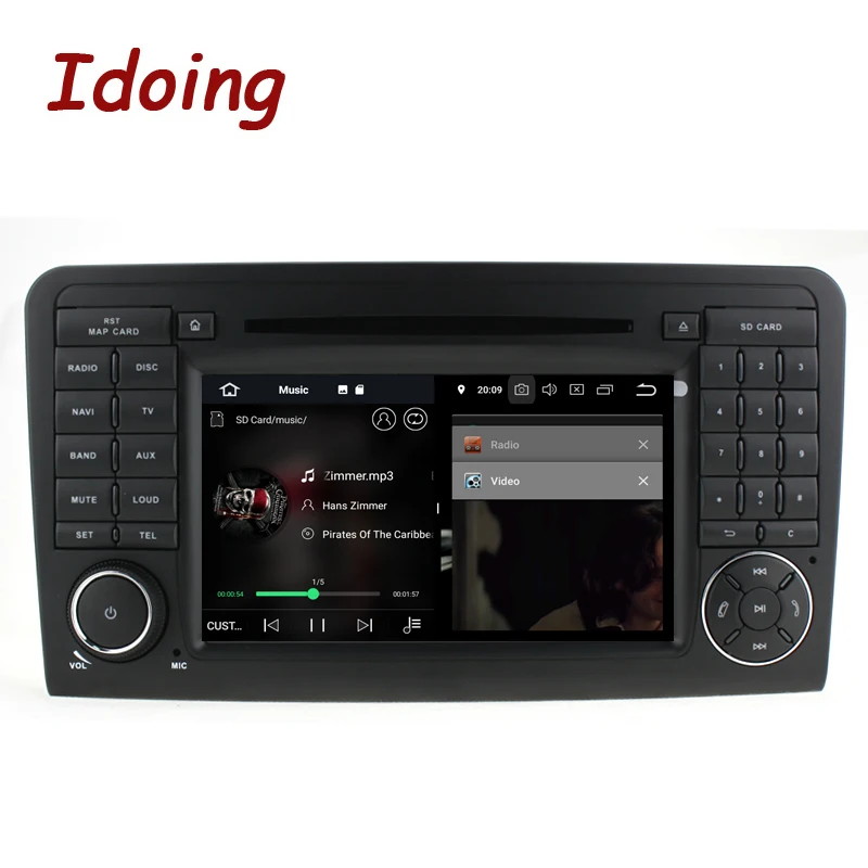 Автомагнитола Idoing 2DIN на Android 8 0 мультимедийный проигрыватель для Mercedes-Benz W164/X164 PX5 4
