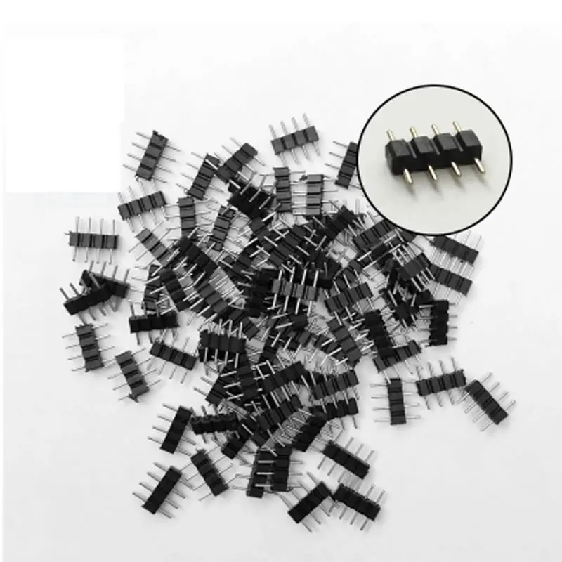 20 шт./лот 4-контактный разъем RGB игольчатый двойной для светодиодной ленты 3528 5050 |