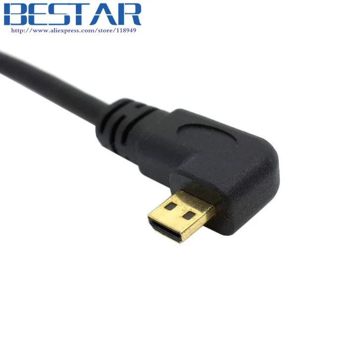 Прямоугольный 90d 90 градусов Micro HDMI совместимый HDTV кабель 50 см 150 0 5 м 1 футов XOOM для