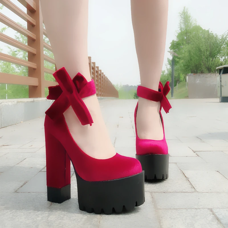 Женские замшевые туфли лодочки на очень высоком толстом каблуке 15 см размеры 34 38