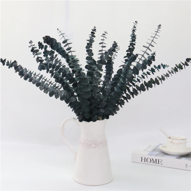 искусственные цветы 5 шт. Искусственный Имитация эвкалипта сушеные вечный цветок