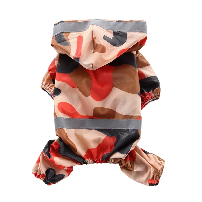 

Cute Camouflage color Pet Dog Raincoat for Small Dogs Waterproof Pet Clothes Outdoor Clothing Dog Cat Hooded Raincoat