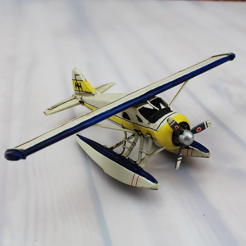 Модель морского самолета ручной работы 100% модель украшение в стиле ретро 1:12
