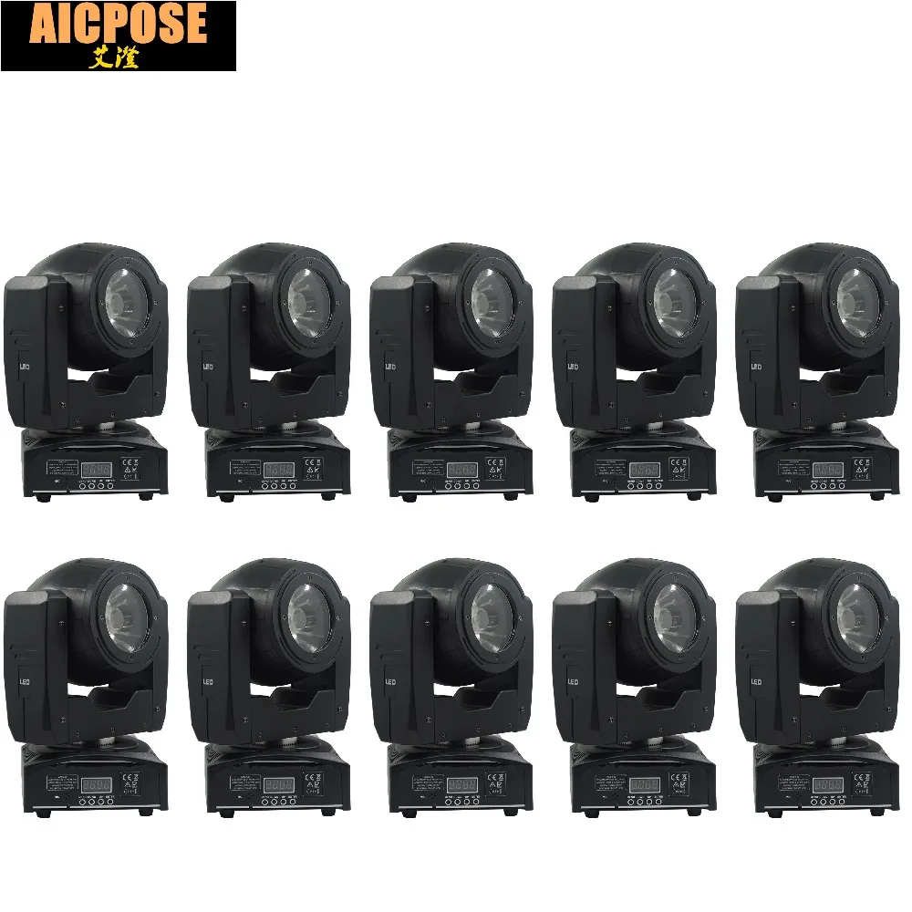 

10pcs/lots 60W LED Beam Moving Head Light Spot Light with Rotation Function for DJ Disco Stage Projector Dmx 7/16 Channels