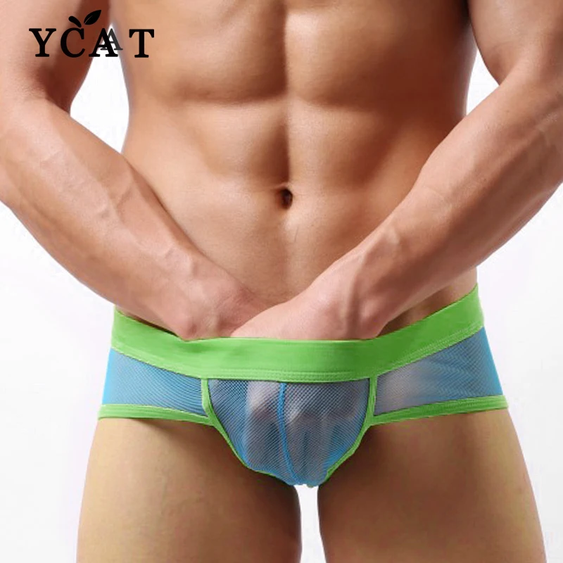 YCAT пикантные Для мужчин нижнее белье Трусы мужские шорты Модные дышащие U