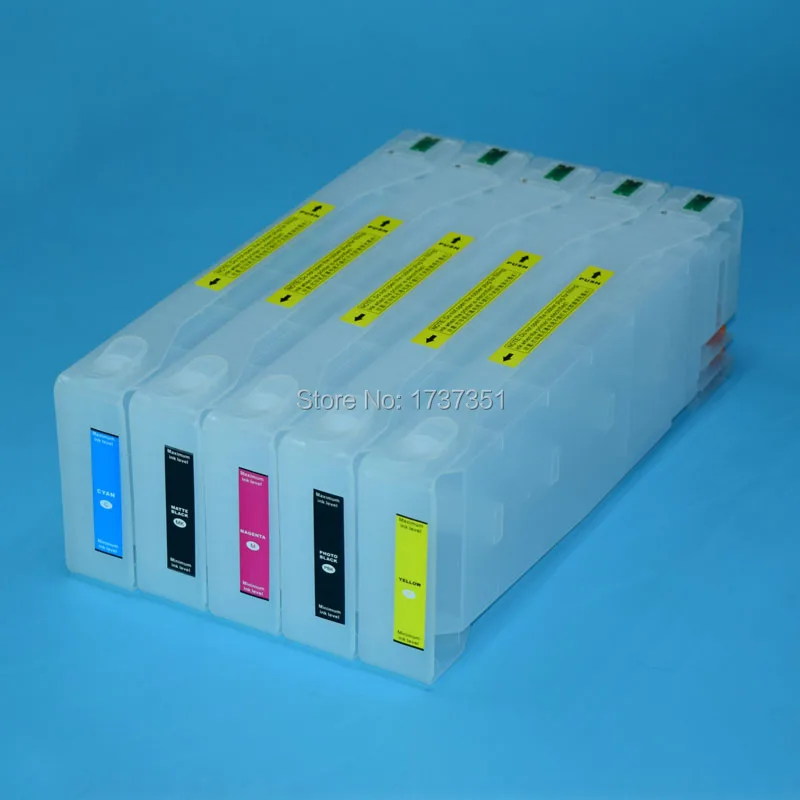 

5 color 700ml printer ink cartridge with chip for Epson Stylus Pro 7710 9710 printer