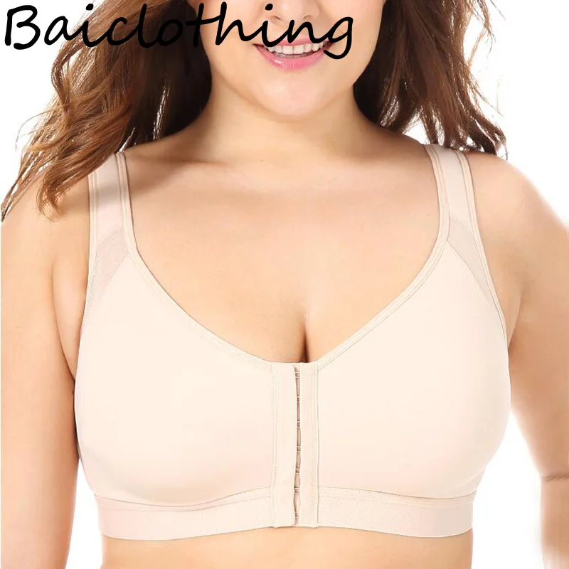 Женское нижнее белье BAICLOTHING с полным покрытием без подклада застежкой спереди