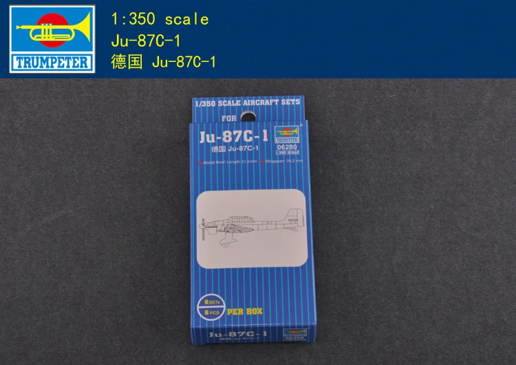 Трубач 06280 1/350 весы Пособия по немецкому языку Ju 87C 1 сборка самолета Модель