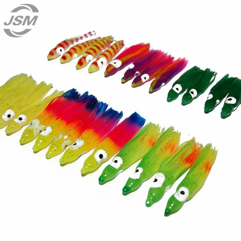 Приманка рыболовная в виде осьминога 4-6 см 100 шт.