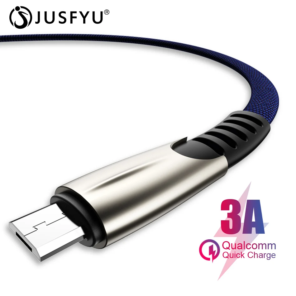 USB кабель 3A Быстрая зарядка зарядное устройство через Micro USB провод для Samsung S7 edge S6 Xiaomi Redmi Note 5 Pro 4 планшет Android, телефон Micro USB