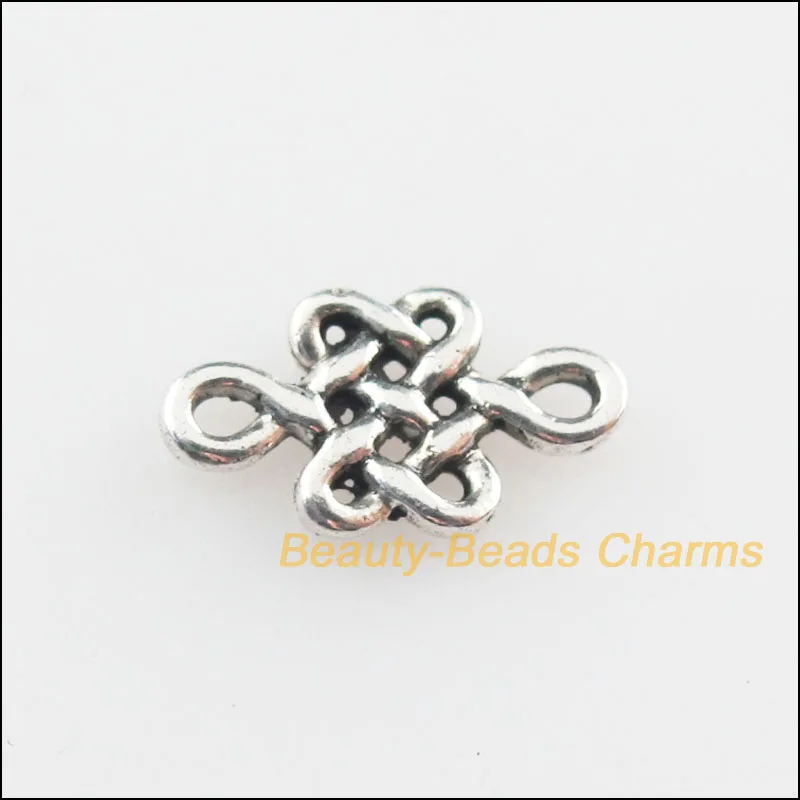 Новый 120 шт. Тибетский серебристый цвет в китайском стиле и бант подвески