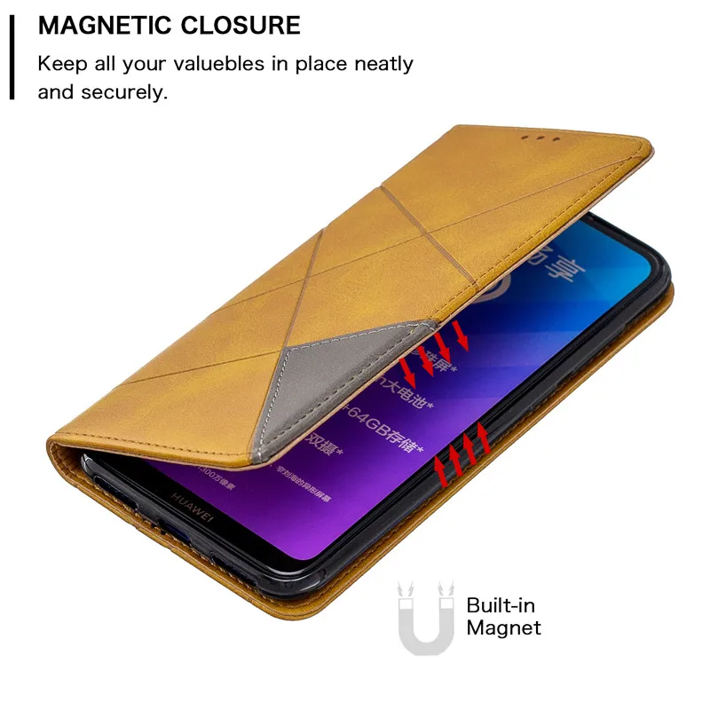 Винтаж кожаный чехол с откидной крышкой для huawei Honor 10i 9x8 s 8a 7a 7c 10lite Y5 Y6 Y7 Y9 Prime держатель для карт чехол для телефона